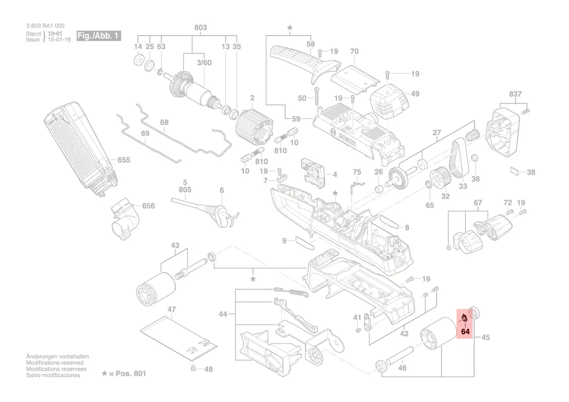 Circlips réf. 2 610 923 854 pour PBS 75 AE BOSCH